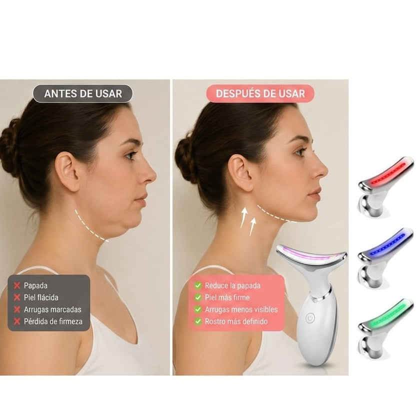 Masajeador Facial EMS 7 Colores – Lifting y Reafirmante